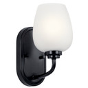 Sconces Single Glass by Kichler ( 12 | 44381BK Valserrano ) 