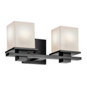 Bathroom Fixtures Two Lights by Kichler ( 12 | 45150BK Tully ) 