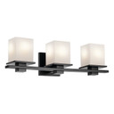 Bathroom Fixtures Three Lights by Kichler ( 12 | 45151BK Tully ) 