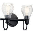 Bathroom Fixtures Two Lights by Kichler ( 12 | 45391BK Greenbrier ) 