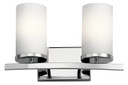 Bathroom Fixtures Two Lights by Kichler ( 12 | 45496CH Crosby ) 