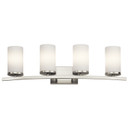 Bathroom Fixtures Four Lights by Kichler ( 12 | 45498NI Crosby ) 