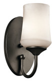 Sconces Single Glass by Kichler ( 12 | 45568OZ Aubrey ) 