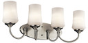 Bathroom Fixtures Four Lights by Kichler ( 12 | 45571NI Aubrey ) 