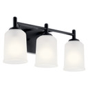 Bathroom Fixtures Three Lights by Kichler ( 12 | 45574BK Shailene ) 