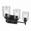 Bathroom Fixtures Three Lights by Kichler ( 12 | 45574BKCLR Shailene ) 