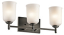 Bathroom Fixtures Three Lights by Kichler ( 12 | 45574OZ Shailene ) 