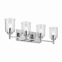 Bathroom Fixtures Four Lights by Kichler ( 12 | 45575CHCLR Shailene ) 