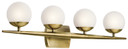 Bathroom Fixtures Four Lights by Kichler ( 12 | 45583NBR Jasper ) 