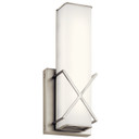 Sconces Single Glass by Kichler ( 12 | 45656NILED Trinsic ) 