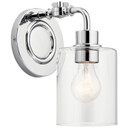 Sconces Single Glass by Kichler ( 12 | 45664CH Gunnison ) 