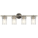 Bathroom Fixtures Four Lights by Kichler ( 12 | 45690NI Brinley ) 