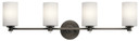 Bathroom Fixtures Four Lights by Kichler ( 12 | 45924OZ Joelson ) 