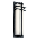 Exterior Wall Mt./Flush by Kichler ( 12 | 49298BKTLED Manhattan ) 