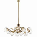 Large Chandeliers Glass Shade by Kichler ( 12 | 52703CPZCLR Silvarious ) 