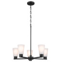 Mid. Chandeliers Glass Up by Kichler ( 12 | 52436BK Stamos ) 