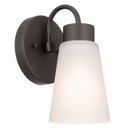 Sconces Single Glass by Kichler ( 12 | 52445OZ Erma ) 