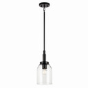 Mini Pendants Glass Down by Kichler ( 12 | 52725BK Madden ) 