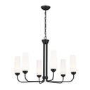 Mid. Chandeliers Glass Up by Kichler ( 12 | 52480BK Truby ) 