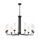 Mid. Chandeliers Glass Up by Kichler ( 12 | 52481BK Truby ) 