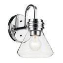 Sconces Single Glass by Kichler ( 12 | 55153CHCLR Farum ) 