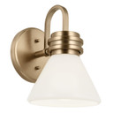 Sconces Single Glass by Kichler ( 12 | 55153CPZ Farum ) 