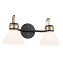 Bathroom Fixtures Two Lights by Kichler ( 12 | 55154BK Farum ) 