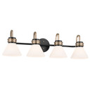 Bathroom Fixtures Four Lights by Kichler ( 12 | 55156BK Farum ) 
