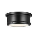 Flush Mounts Drum Shade by Kichler ( 12 | 52540BK Serca ) 