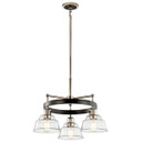 Mid. Chandeliers Glass Down by Kichler ( 12 | 52402PN Eastmont ) 