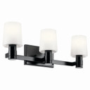 Bathroom Fixtures Three Lights by Kichler ( 12 | 55176BK Adani ) 