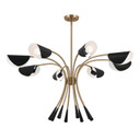 Mid. Chandeliers Candle by Kichler ( 12 | 52560CPZBK Arcus ) 