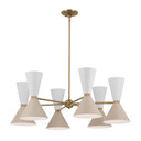 Mid. Chandeliers Metal Shade by Kichler ( 12 | 52566CPZGRG Phix ) 