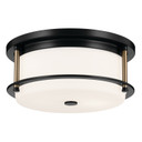 Flush Mounts Drum Shade by Kichler ( 12 | 52595BKCPZ Brit ) 