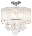Semi-Flush Mts. Drum Shade by Kichler ( 12 | 83227 Imbuia ) 