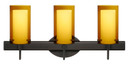 Bathroom Fixtures Three Lights by Besa ( 74 | 3SW-G44007-BR Pahu ) 