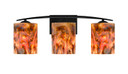 Bathroom Fixtures Three Lights by Besa ( 74 | 3WC-LAVA-LED-BK Besa Lava Vanity ) 