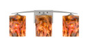 Bathroom Fixtures Three Lights by Besa ( 74 | 3WC-LAVA-LED-SN Lava ) 