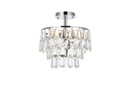 Semi-Flush Mts. Drum Shade by Elegant Lighting ( 173 | 1103F12C Mila ) 
