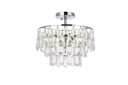 Semi-Flush Mts. Drum Shade by Elegant Lighting ( 173 | 1103F14C Mila ) 