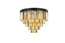Flush Mounts Drum Shade by Elegant Lighting ( 173 | 1201F32MB-GT/RC Sydney ) 