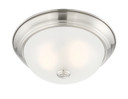 Flush Mounts Bowl Style by Designers Fountain ( 43 | 1257S-SP-W Decorative Flushmount ) 