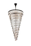 Large Chandeliers Glass Shade by Elegant Lighting ( 173 | 1201SR48MB/RC Sydney ) 