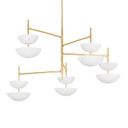 Large Chandeliers Glass Shade by Corbett Lighting ( 68 | 477-55-VGL/GSW Evander ) 