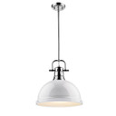 Pendants Metal Shade by Golden ( 62 | 3604-L CH-WH Duncan ) 