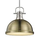 Pendants Metal Shade by Golden ( 62 | 3604-L PW-AB Duncan ) 