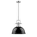Pendants Metal Shade by Golden ( 62 | 3604-L PW-BK Duncan ) 
