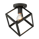 Flush Mounts Cage Style by Golden ( 62 | 2086-FM BLK Cassio ) 