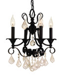 Mini Chandeliers Candle by Framburg ( 8 | 2974 MBLACK Liebestraum ) 