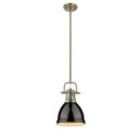 Mini Pendants Metal Shade by Golden ( 62 | 3604-S AB-BK Duncan ) 